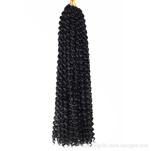Wholesale 18 inch crochet passion twist braiding african hair synthetic braiding pre twist passion twist hair